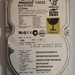 Seagate ST313032A IDE Festplatte (Medalist 13032, 13GB, retro, 1999)