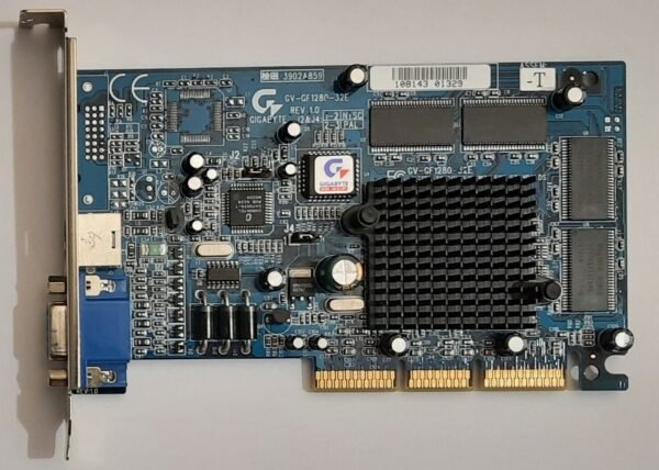 Gigabyte GV-1280-32E AGP Grafikkarte (nvidia GeForce2 MX200, 32MB, 2001)