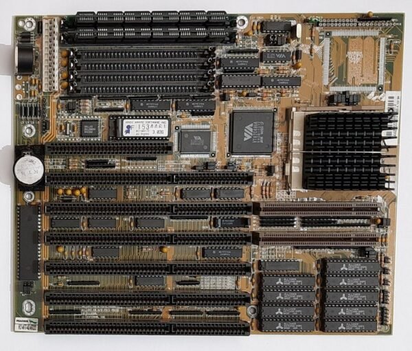 FIC 486-GVT-2 VLB ISA 80486 retro Mainboard + Intel 80486DX2 66MHz + 16MB RAM