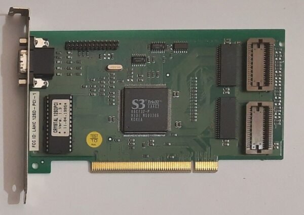 miro Crystal 12SD PCI Grafikkarte (S3 Trio32, 86C732-P, 1MB, retro, 1995)