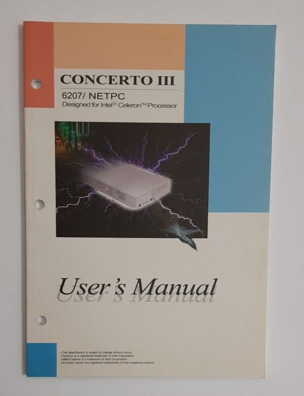 MSI MS-6207 / NETPC (Concerto III) User's Manual / Handbuch