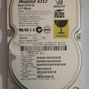 Seagate ST34312A IDE Festplatte (Medalist 4312, 4311MB, 4.3GB, retro, 1999)