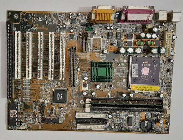 Biostar M7VKB Sockel A AGP ISA Mainboard + AMD Duron 1200MHz + 392MB SD-RAM