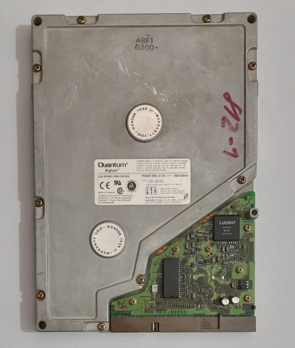 Quantum Bigfoot 1280AT IDE Festplatte (1.2GB, 1996)