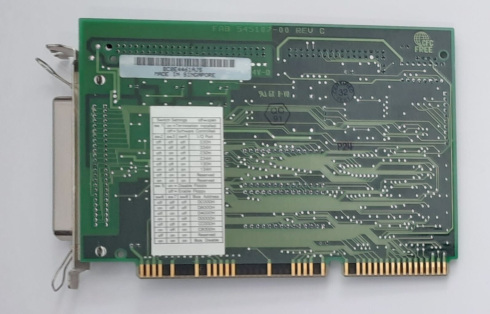 Adaptec AHA-1542CF ISA SCSI Floppy Controller (retro, 1994) - st3250b -  your vintage x86 shop