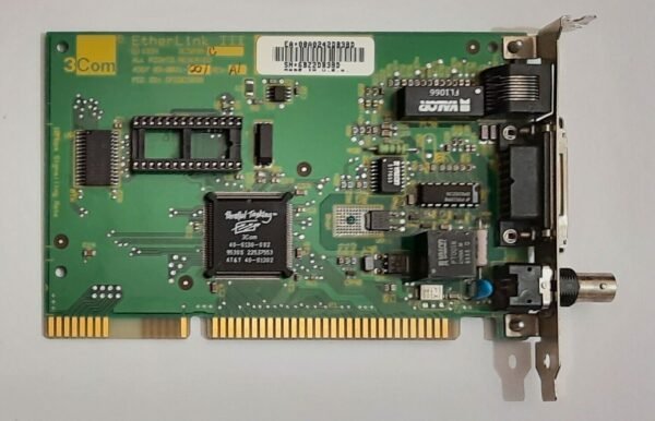 3COM EtherLink III 3C509B-C ISA Netzwerkkarte (BNC, Koax, RJ45, 1995)