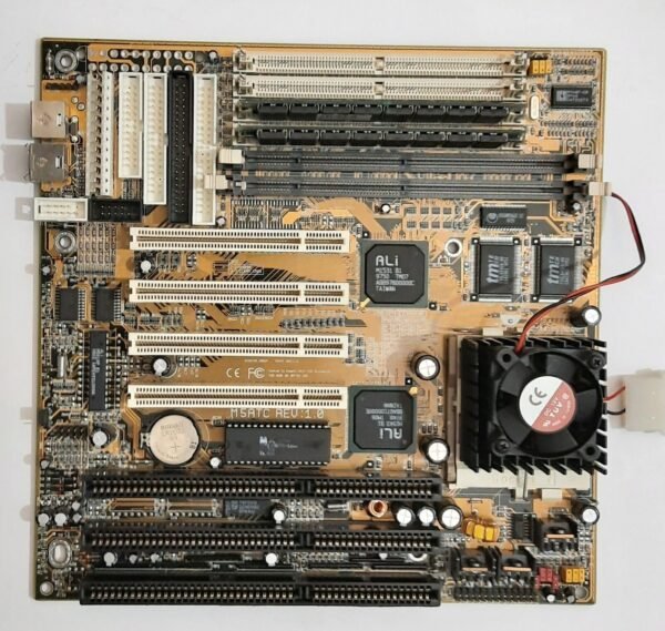 Biostar M5ATC Sockel 7 ISA Mainboard + IBM 6x86MX PR300 + 32MB EDO-RAM - Image 2
