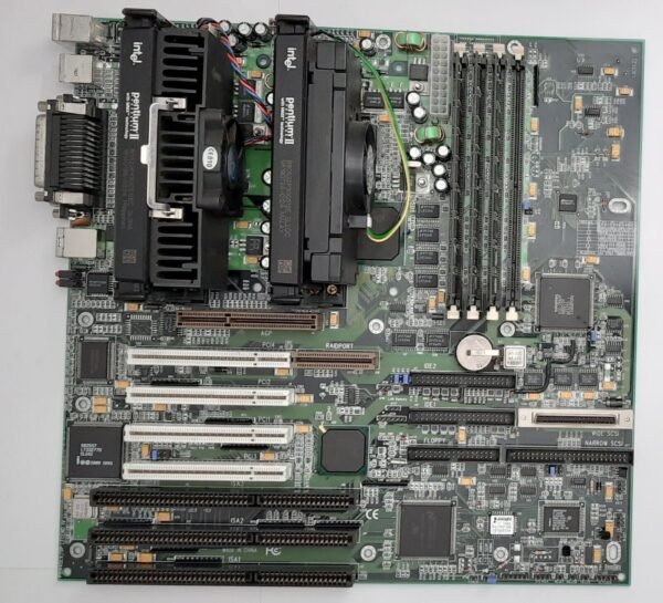 QDI Legend IV Dual Slot 1 ISA retro Mainboard + 2x Pentium II 300MHz + 384MB RAM