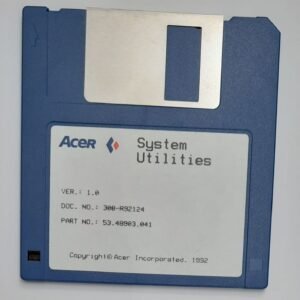ACER System Utilities Diskette (retro, 1992)
