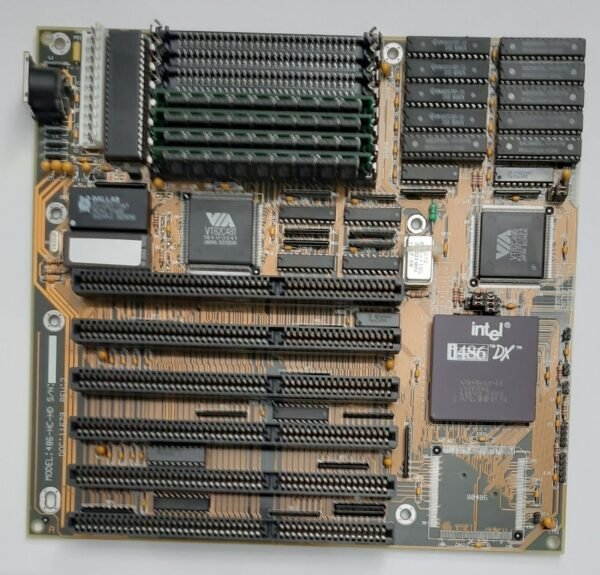 FIC 486-HC-HD 486 ISA retro Mainboard + Intel 80486DX 33MHz + 4MB RAM - Image 2