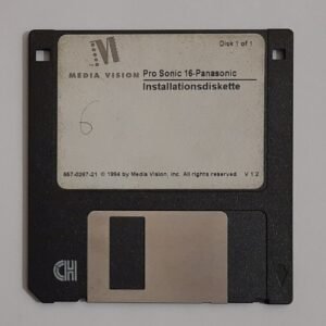 Media Vision Pro Sonic 16-Panasonic Installationsdiskette (Jazz16, 1994)