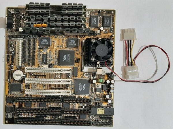 ZIDA 5SVA Ver 1.2 Sockel 7 ISA retro Mainboard + Pentium MMX 200MHz + 64MB RAM