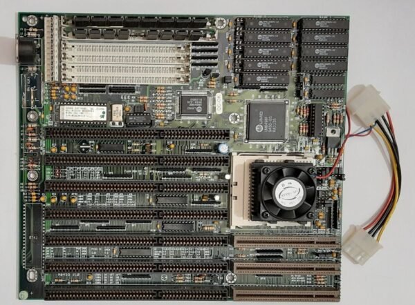 PowerTech MB455 VLB ISA 486 retro Mainboard + AMD 80486DX4 100MHz + 32MB RAM