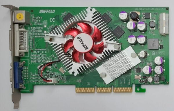 Buffalo GX-66GT/A128 AGP Grafikkarte (nvidia GeForce 6600GT, 128MB, retro, 2005)