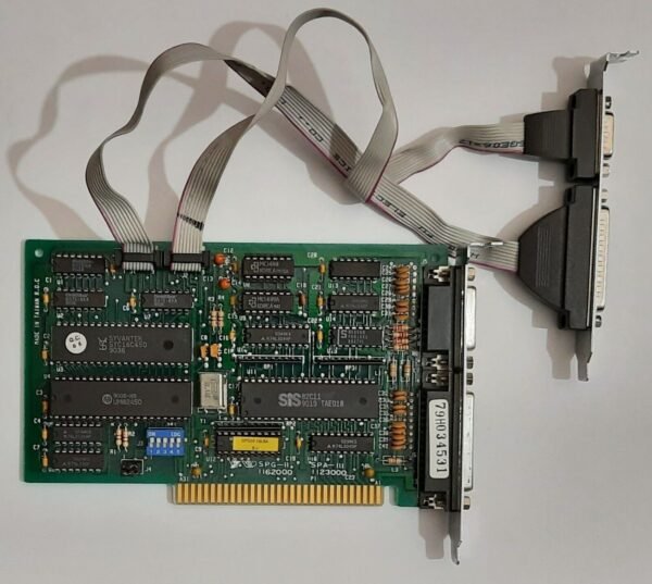 AUVA VIP SPG-II 8-bit ISA Multi-I/O Controller (LPT, COM, 1988)