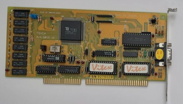 Gainward Cardex TSVGA 9015-12 ISA Grafikkarte (Tseng ET4000AX, 1MB, retro, 1992)