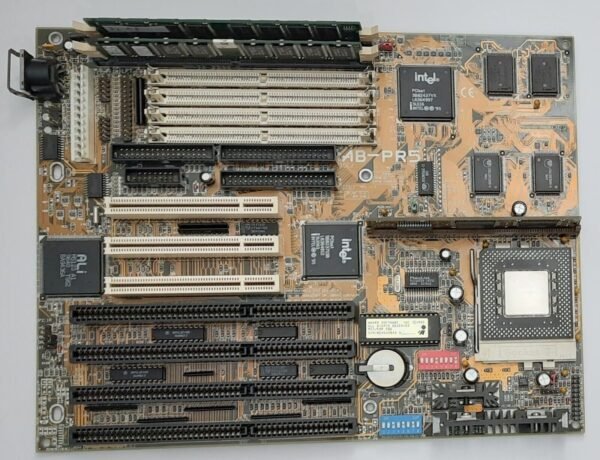 ABIT AB-PR5 Sockel 7 ISA retro Mainboard + Intel Pentium MMX 233MHz + 64MB RAM