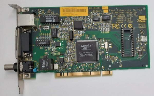 3COM Fast EtherLink XL PCI 3C905B-Combo Netzwerkkarte (BNC, RJ45, retro, 2000)