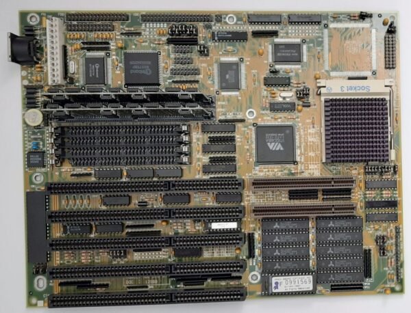 FIC 486-GIO-VT VLB ISA 80486 retro Mainboard + Intel 80486DX2 66MHz + 16MB RAM