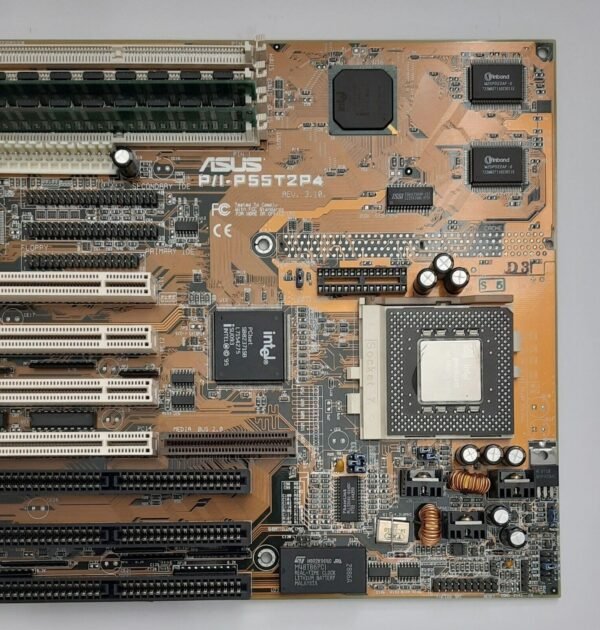 ASUS P/I-P55T2P4 Sockel 7 ISA retro Mainboard + Pentium MMX 200MHz + 32MB RAM - Image 3