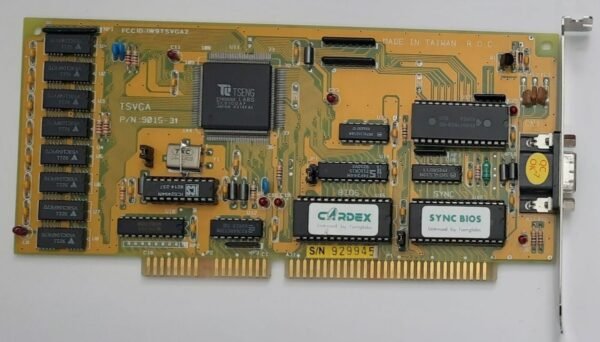 Gainward Cardex TSVGA 9015-31 ISA Grafikkarte (Tseng ET4000AX, 1MB, retro, 1992)