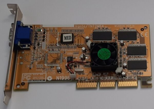 MSI MS-8808 AGP Grafikkarte (nvidia TNT2 M64, 32MB, retro, 2001) - Image 2