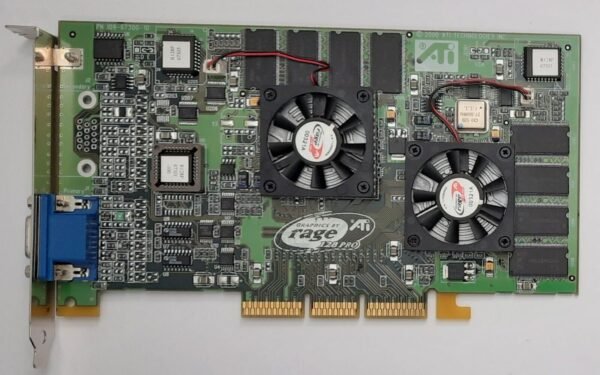 ATI Rage Fury MAXX AGP Grafikkarte (Dual Rage 128 pro, 2x 32MB, retro, 2000)