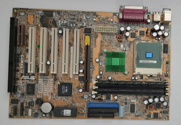 ASUS CUV4X Sockel 370 AGP retro Mainboard + Pentium III 933MHz + 512MB SD-RAM