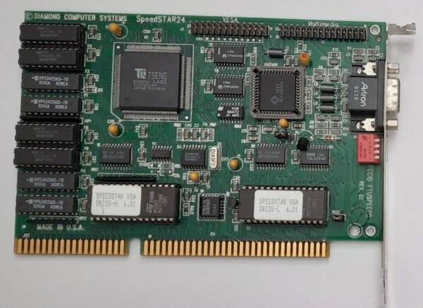 Diamond SpeedSTAR24 ISA Grafikkarte (Tseng ET4000AX, 1MB, retro, 1992)