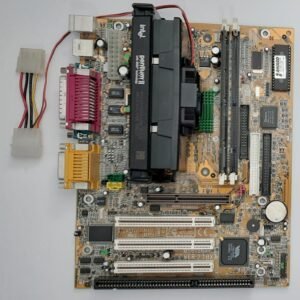 MSI MS-6156VA Slot 1 ISA retro Mainboard + Pentium II 400MHz + 64MB SD-RAM