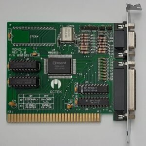 Octek MONO-W 8-bit ISA Grafikkarte (HGC, Hercules, Winbond, retro, 1990)
