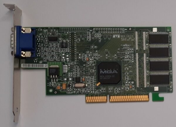 Matrox Millennium G200 LE AGP Grafikkarte (G2DMILA/8D/OE2, 8MB, retro, 2000)