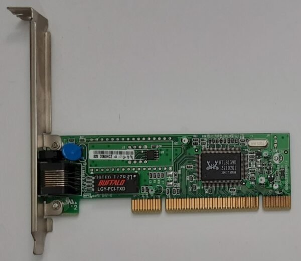 Buffalo LGY-PCI-TXD Rev. E1 PCI Netzwerkkarte (RTL8139C, RJ45, retro, 2002)