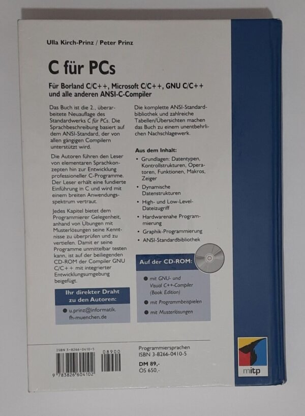 Ulla Kirch-Prinz / Peter Prinz - C für PCs (2. Aufl., ca. 1998) - Image 2