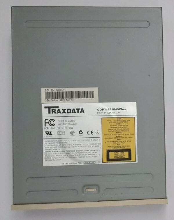 TraxData CDRW241040Plus IDE CD-Brenner (24x10x40x, retro, 2001) - Image 2