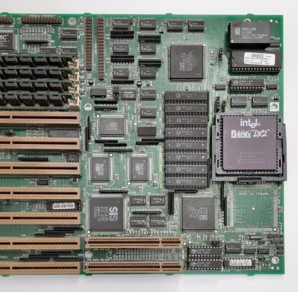 AMI Enterprise-IV VLB EISA 80486 retro Mainboard + Intel 80486DX2 66MHz + 16MB - Image 3