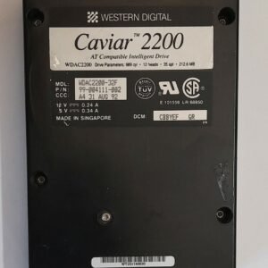 Western Digital Caviar 2170 IDE Festplatte (170MB, retro, 1992)