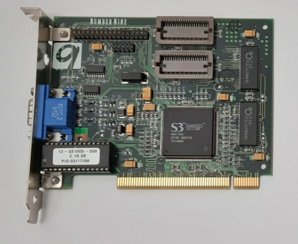 Number Nine #9 Motion331 PCI Grafikkarte (S3 Trio64V+, 1MB, retro, 1997)
