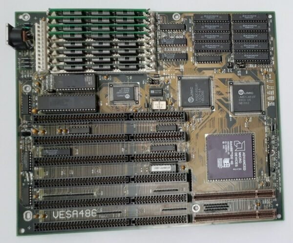 Elitegroup VL486 VLB ISA 80486 retro Mainboard + AMD 80486DX 40MHz + 8MB RAM