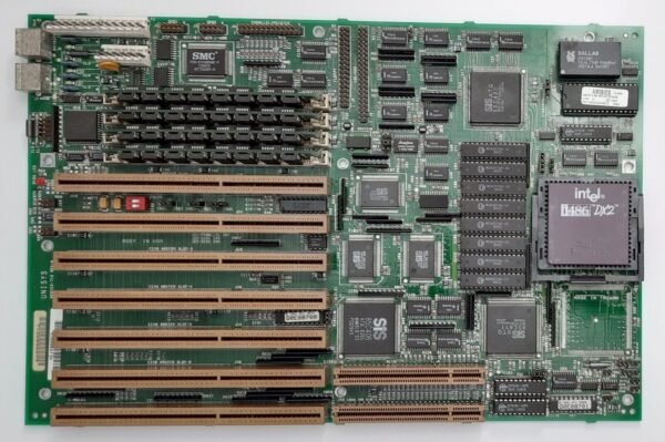 AMI Enterprise-IV VLB EISA 80486 retro Mainboard + Intel 80486DX2 66MHz + 16MB