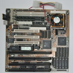 Biostar MB-8433UUD-A ISA PCI retro Mainboard + AMD Am5x86-P75 133MHz + 32MB RAM