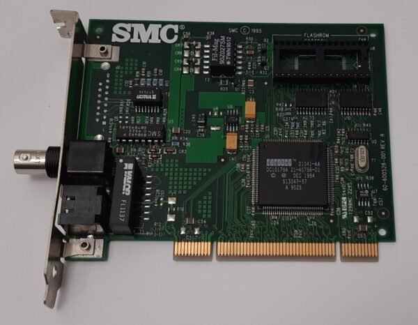 SMC EtherPower PCI Netzwerkkarte (8432BT, BNC, RJ45, retro, DEC21041, 1995) - Image 2