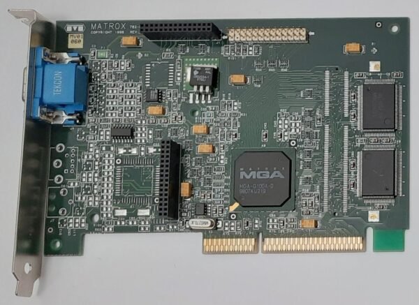 Matrox Productiva G100 AGP Grafikkarte (G+/PROA/4BI/20, 4MB, retro, 1998)