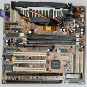 PCChips M726 Slot 1 ISA AGP retro Mainboard + Pentium II 400MHz + 128MB RAM