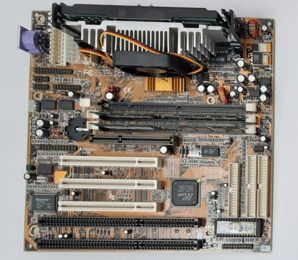 PCChips M726 Slot 1 ISA AGP retro Mainboard + Pentium II 400MHz + 128MB RAM