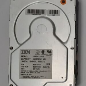 IBM DALA-3540 IDE Festplatte (540MB, retro, 1995)