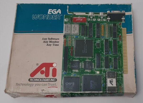 ATI EGA Wonder 8-bit ISA Grafikkarte (EGA, 1987, retro, OVP)