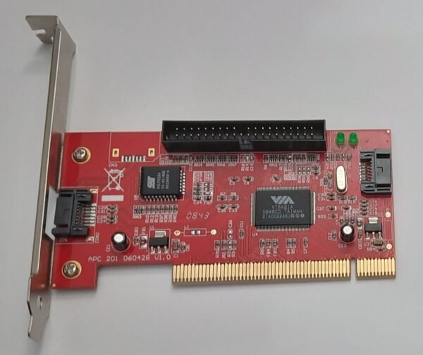 APC 201 060428 PCI IDE S-ATA Controller (retro, rot, 2008) - Image 2