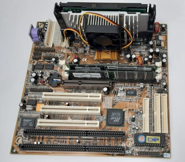 PCChips M726 Slot 1 ISA AGP retro Mainboard + Pentium II 400MHz + 128MB RAM - Image 2