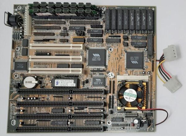 FIC 486-PIO3 PCI ISA 80486 retro Mainboard + AMD 80486DX2 80MHz + 16MB RAM